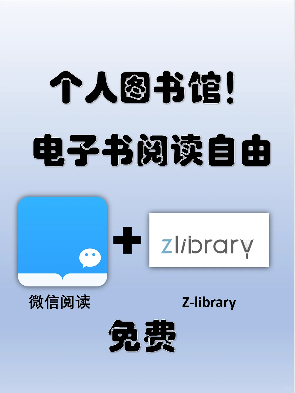 免费读书自由！微信读书+Zlibrary最强组合