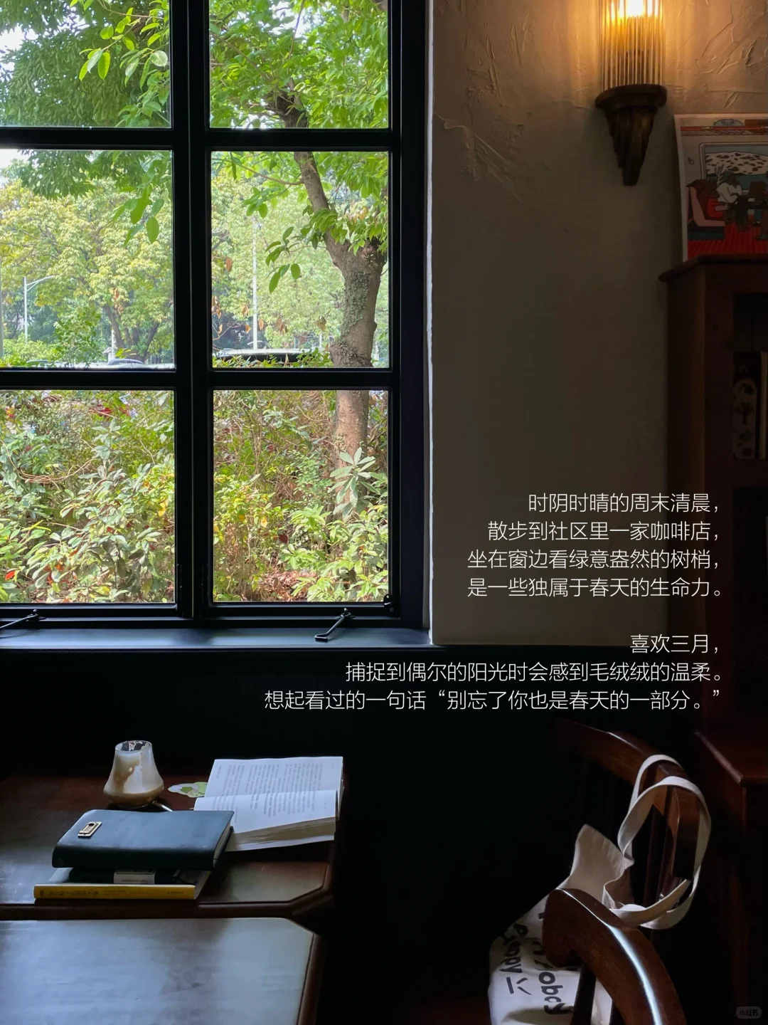 当我通过阅读与散步来保持稳定的情绪。