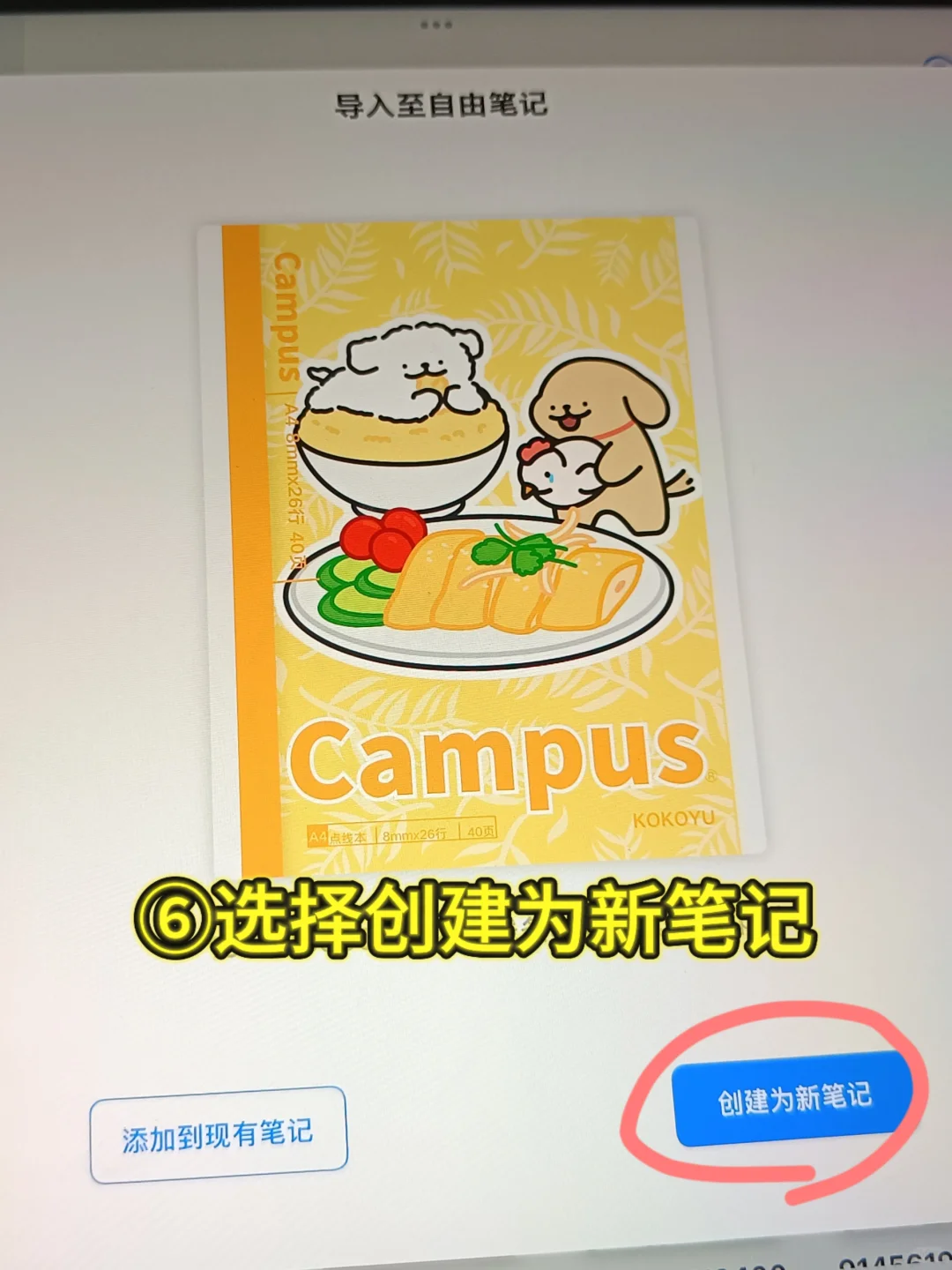📚iPad小白必看！自由笔记导入电子笔记本
