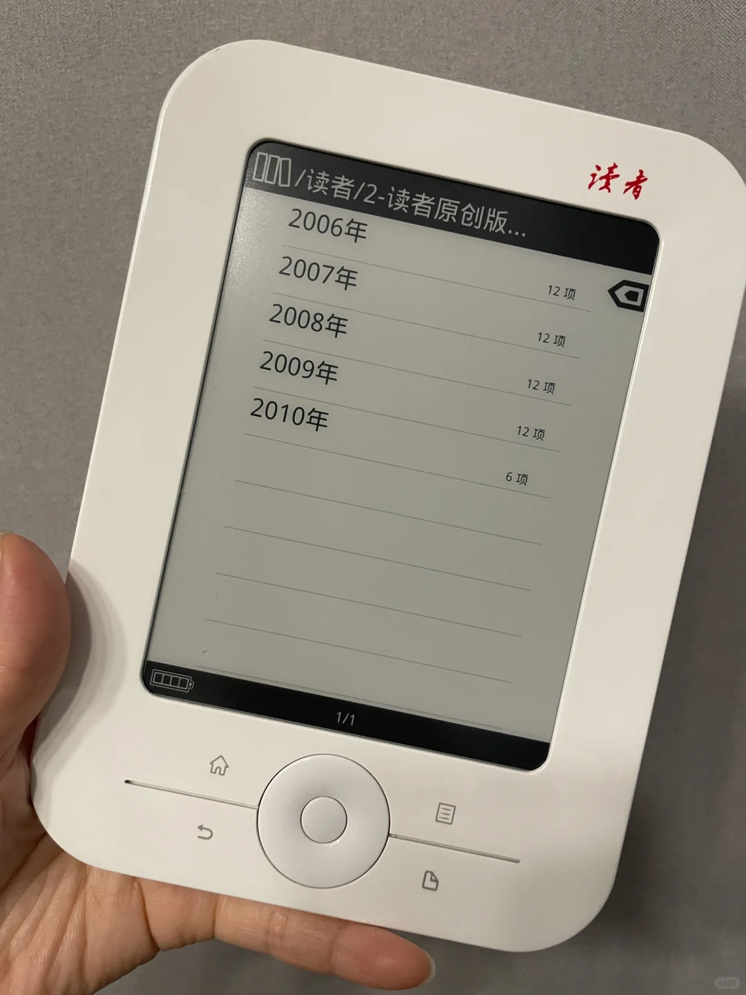 今天的幸福时古董阅读器/读者阅读器给的