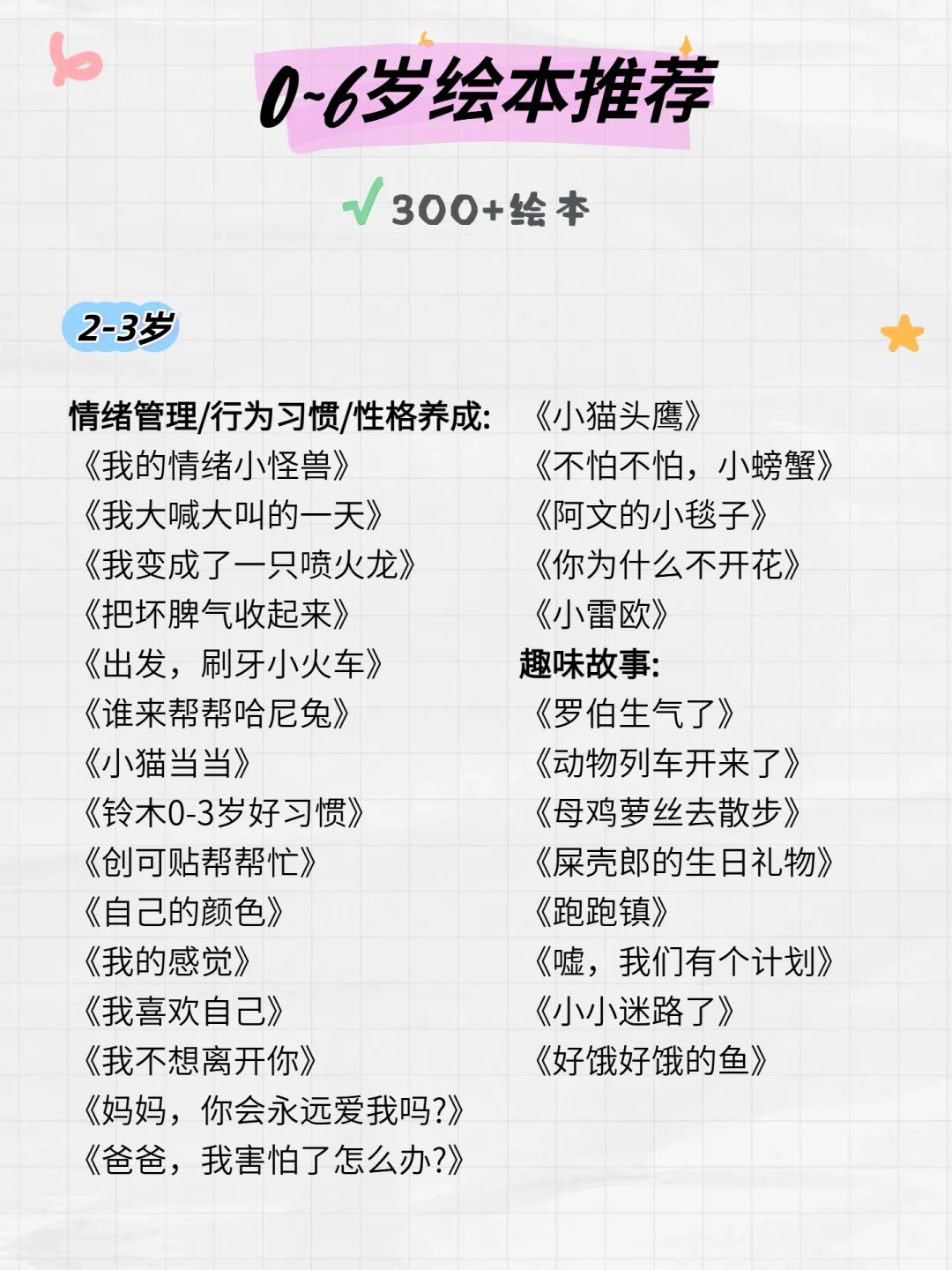 拒绝绘本乱买！0-6岁分龄书单，亲测不踩雷