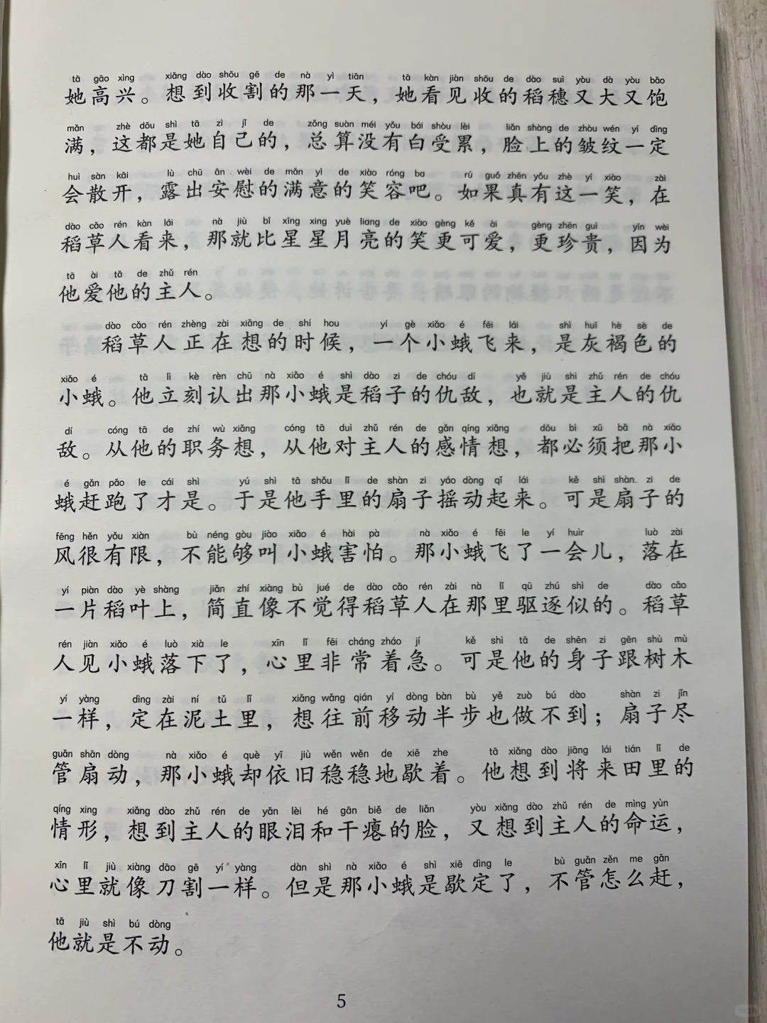 小学三年级必读课外书《稻草人》