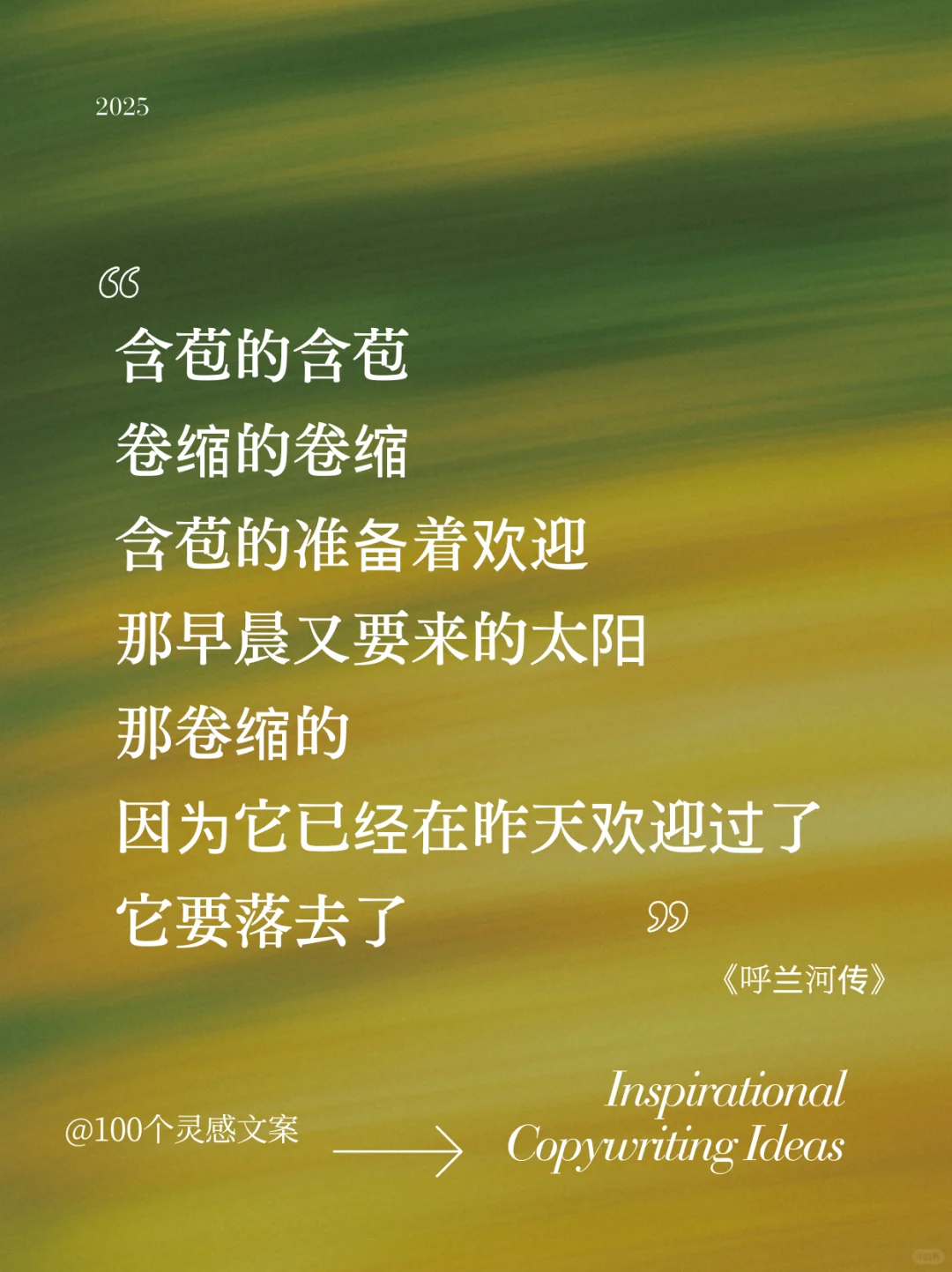 《呼兰河传》中的顶级文笔