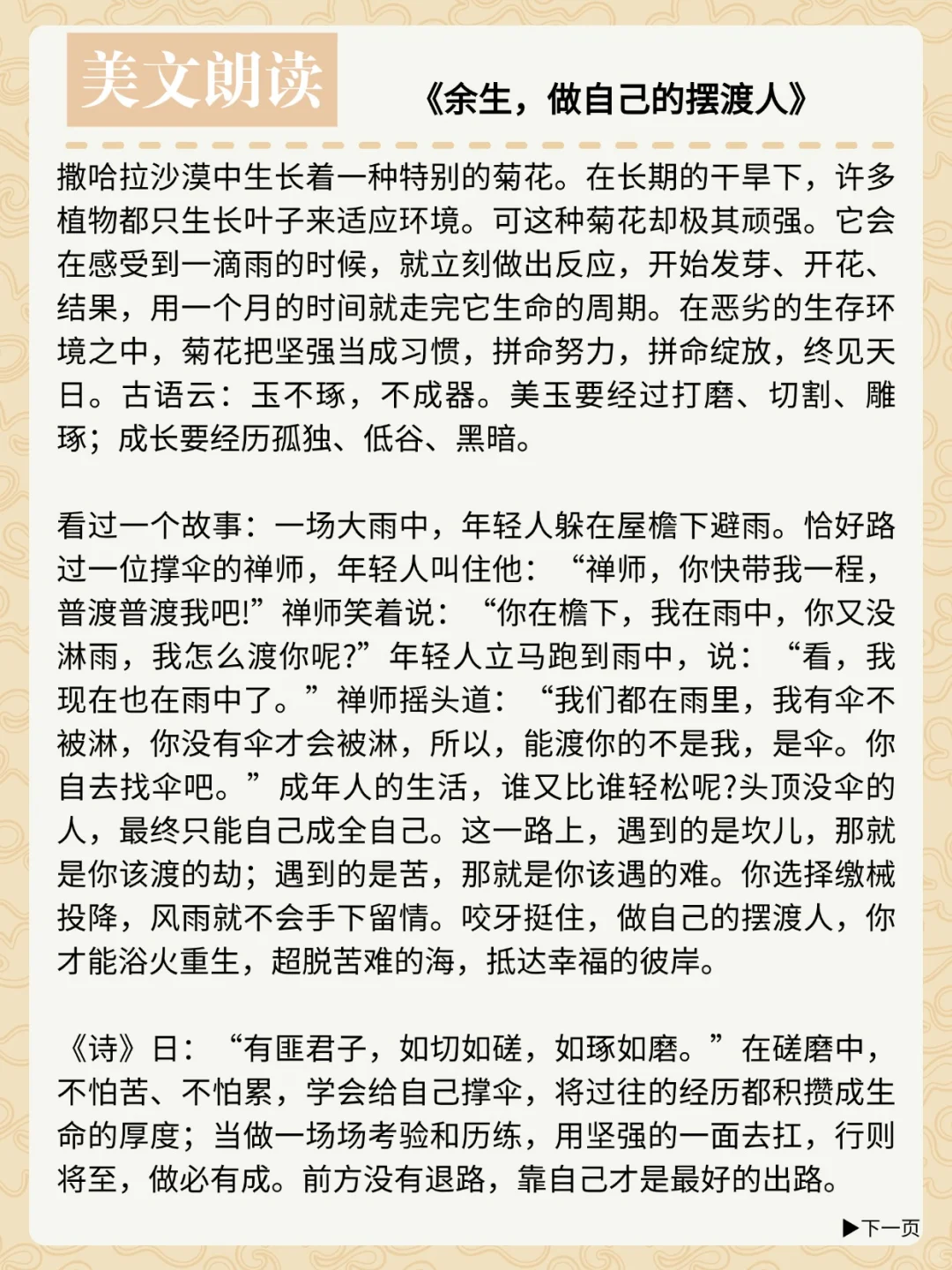 在优美的文章中，静静地看着生命发光✨
