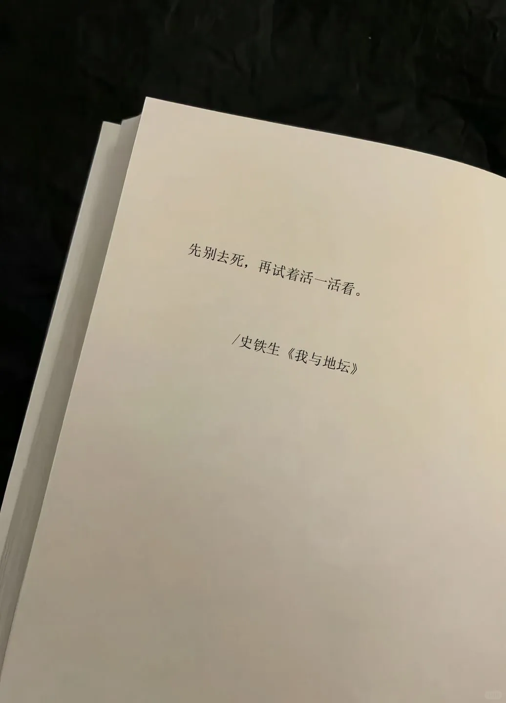 《我与地坛》我愿称之为我的人生之书😭