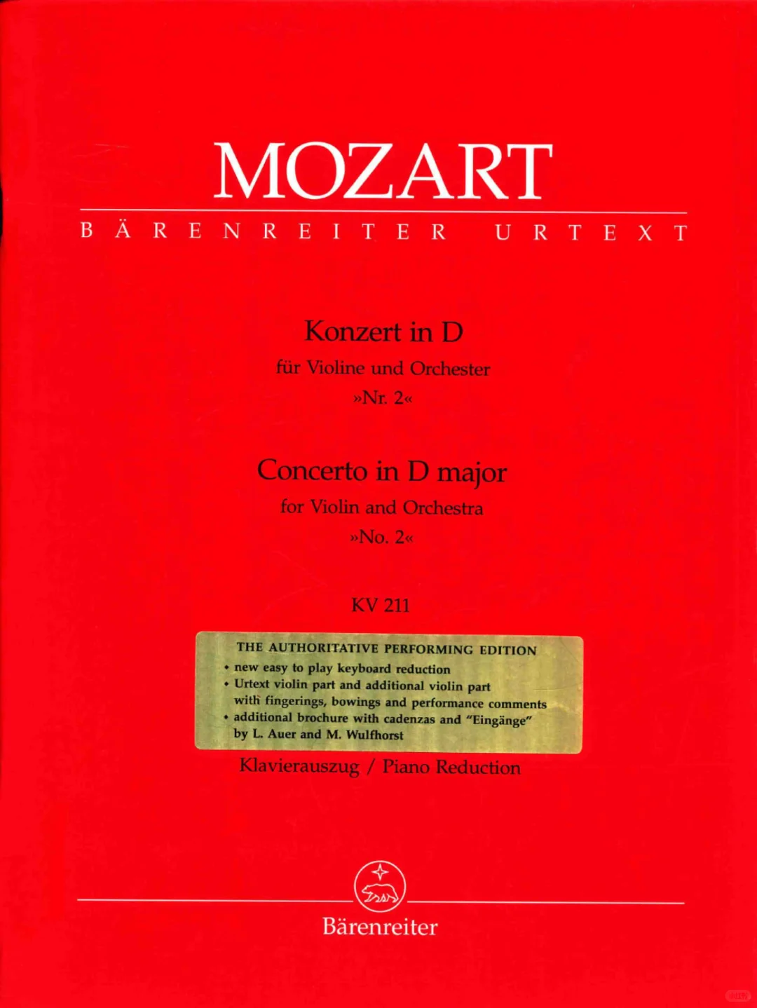 MOZART BÄRENREITE PDF电子书