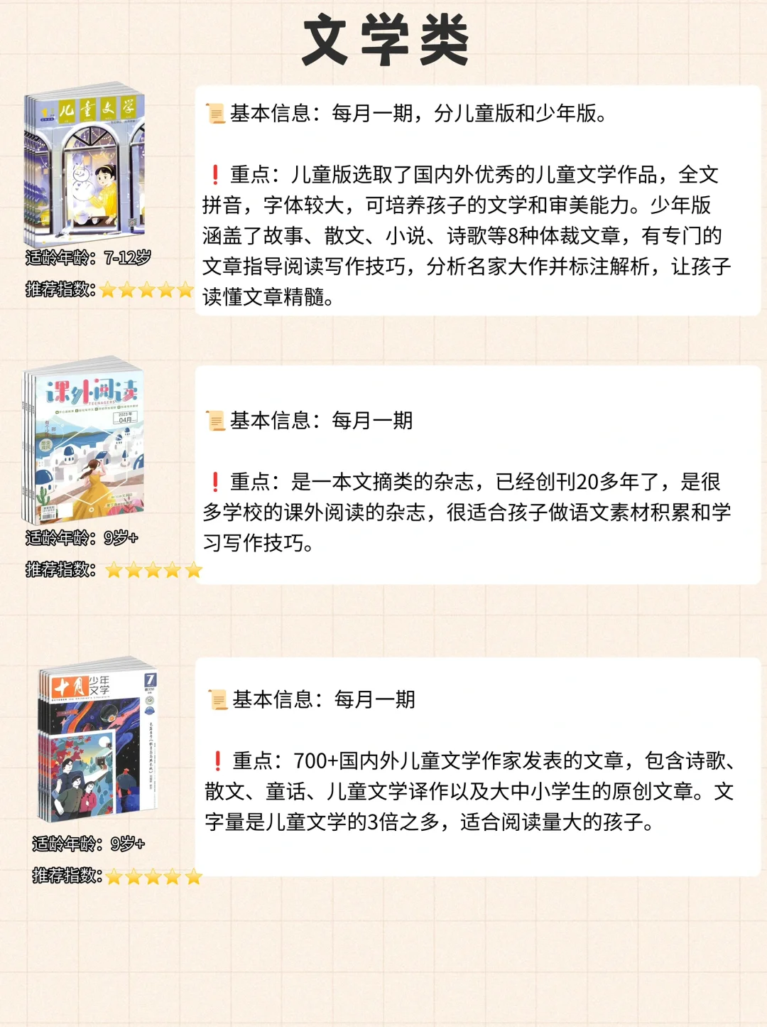 小学生杂志推荐-每一本都是经典
