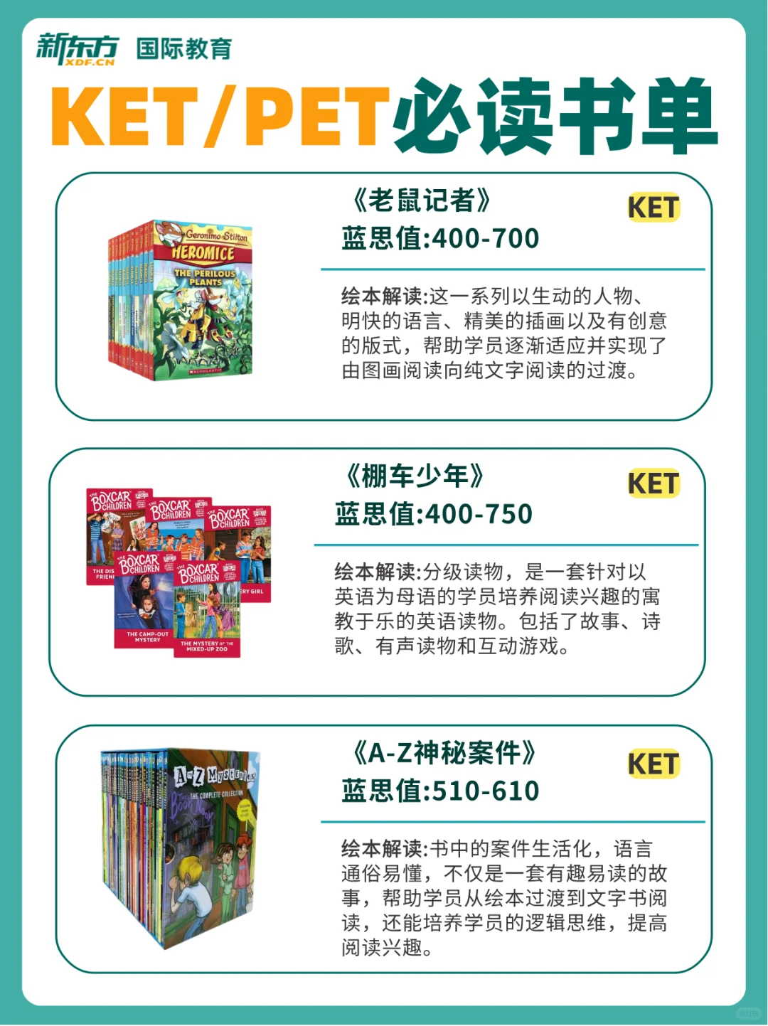 KET/PET备考必读书单！超全汇总整理