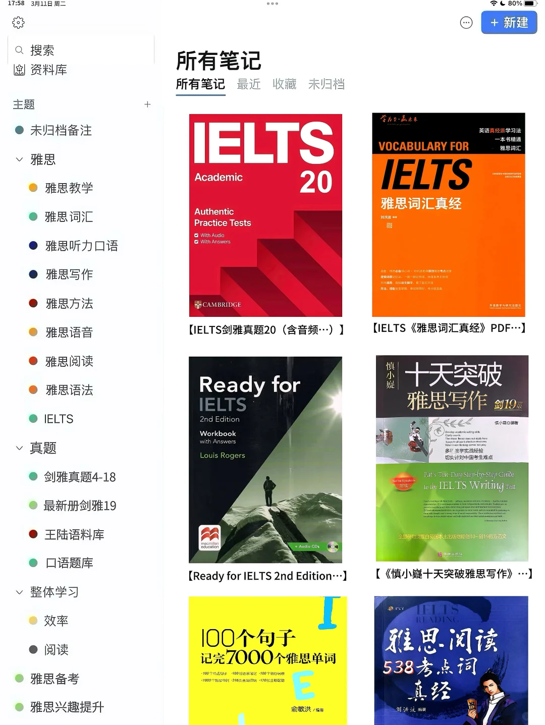 我们雅思人的iPad是这样的……
