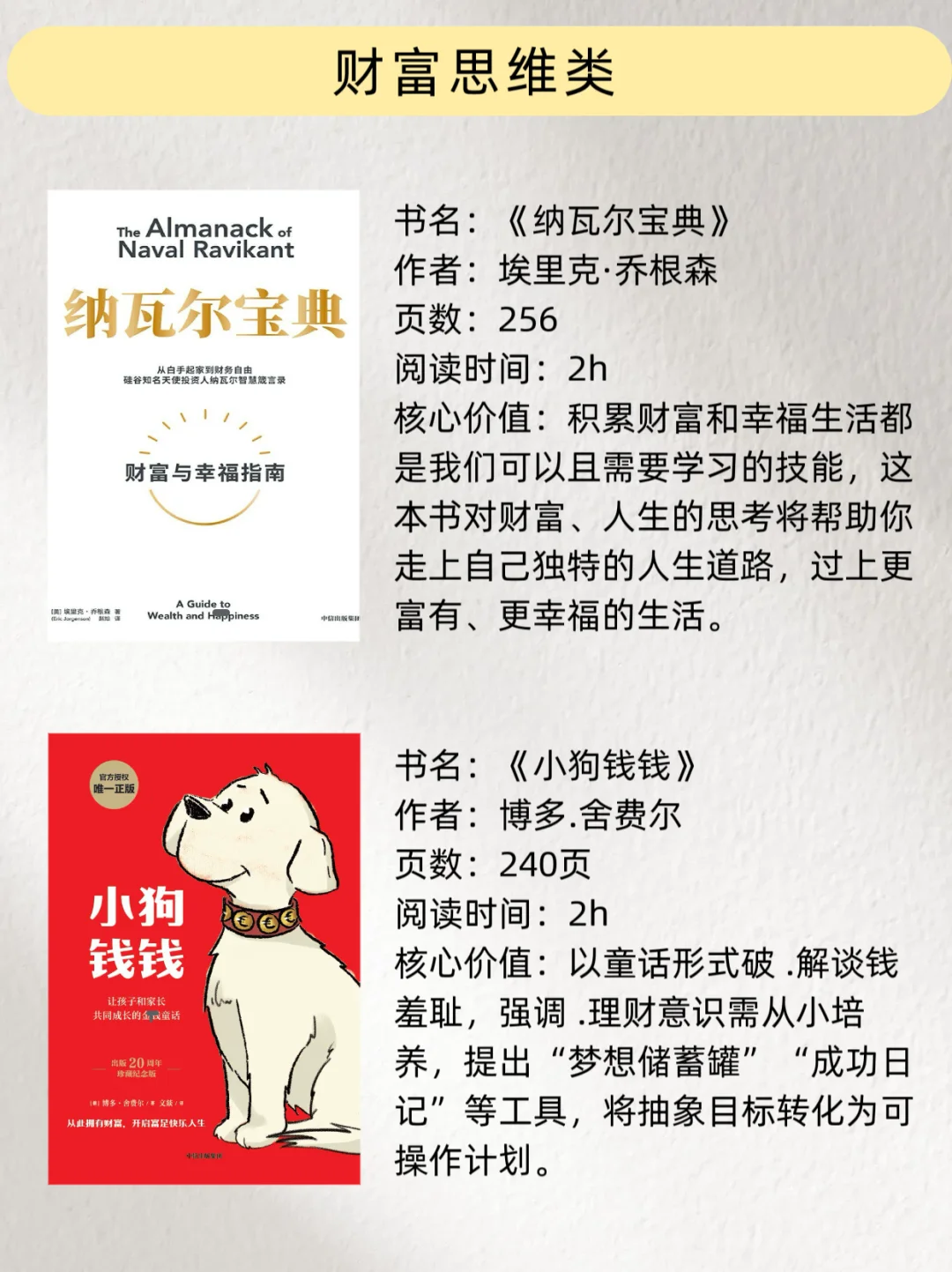 2小时能读完，却影响一生的10本好书！