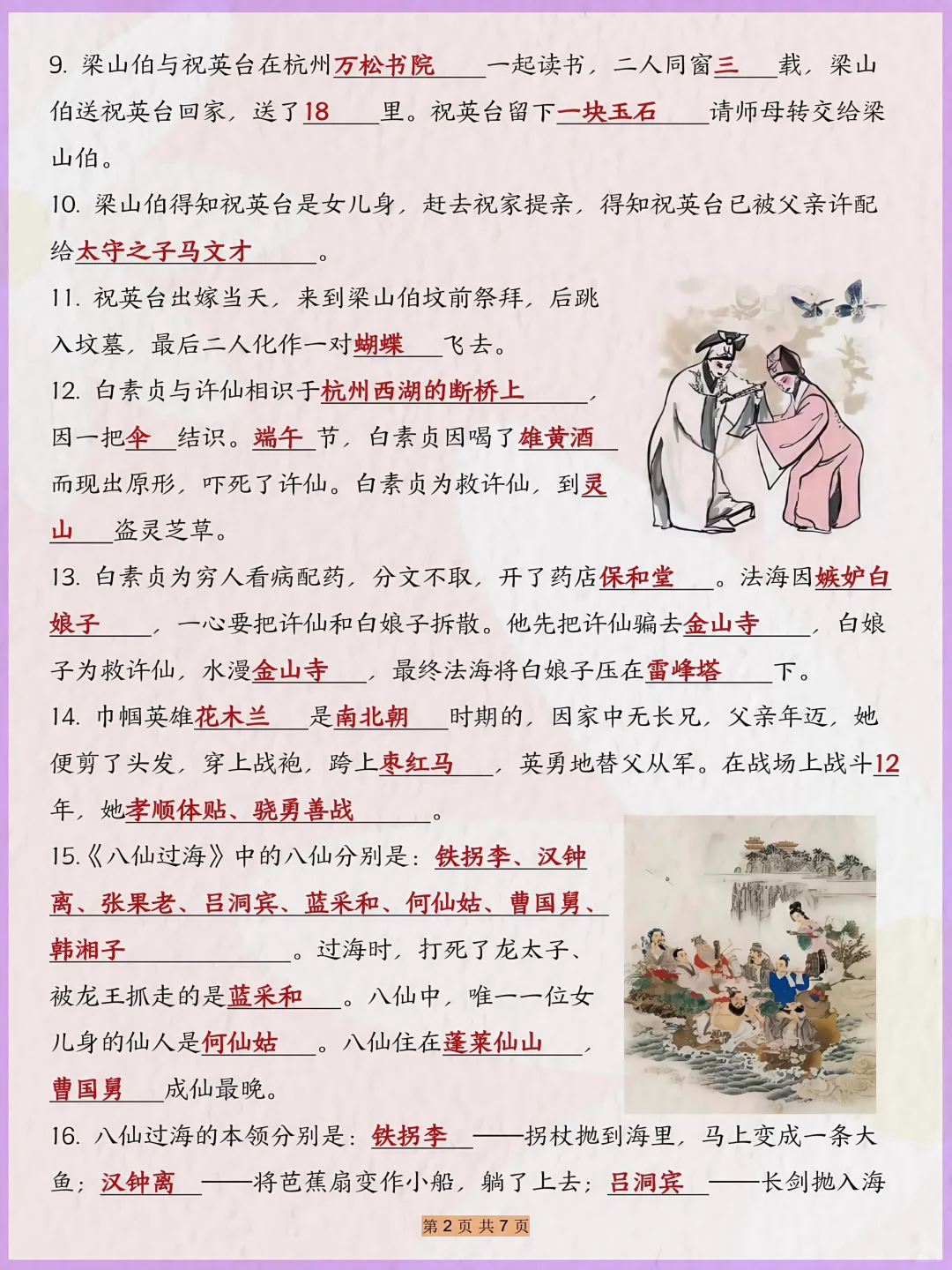 抓紧背‼️五上语文《快乐读书吧》考点汇总