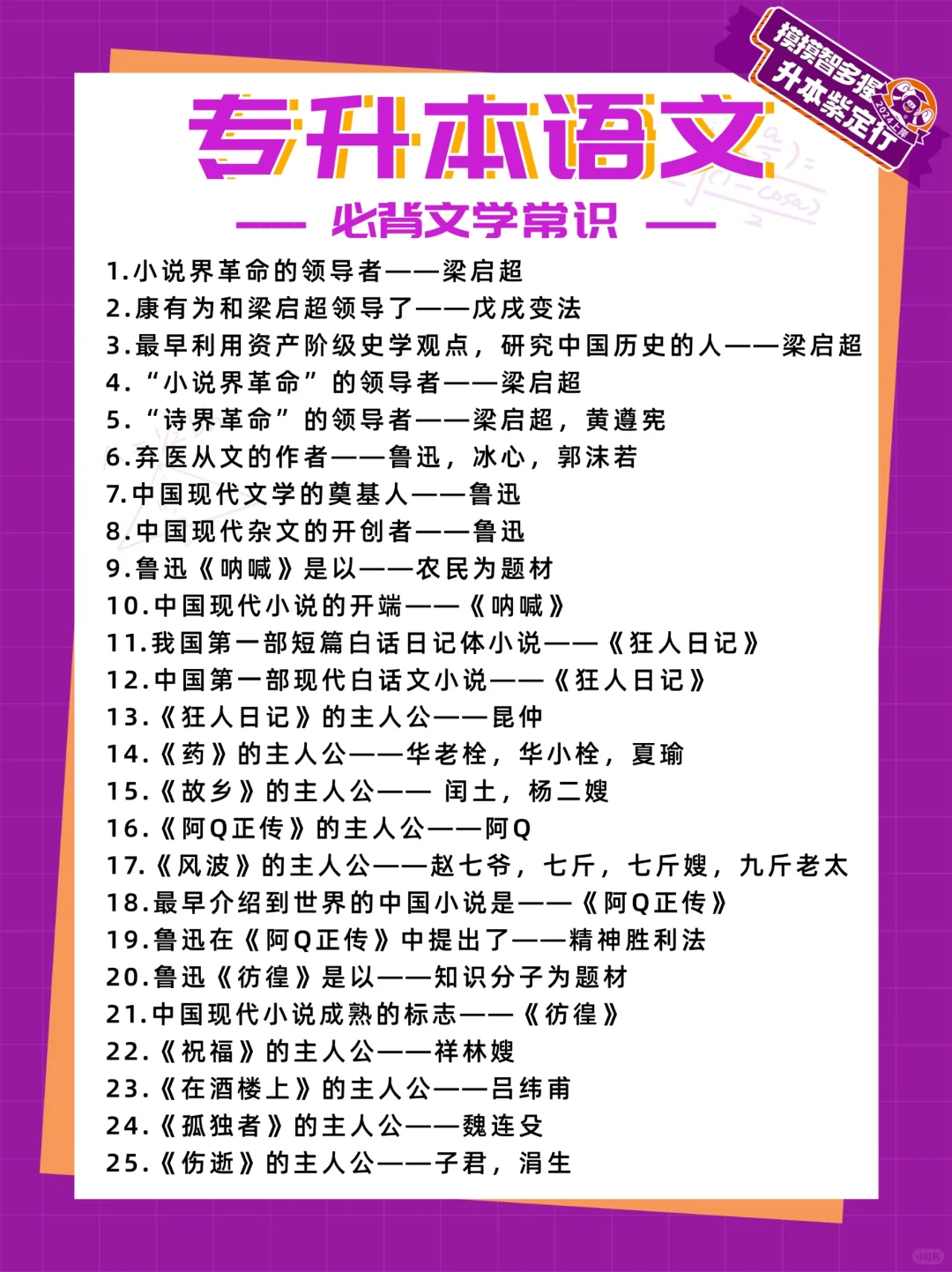 专升本文常🔥25升本必看👀历年常考合集