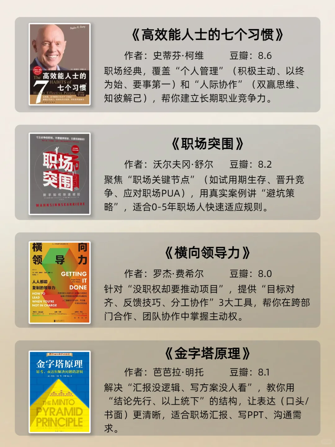 豆瓣高分个人成长书单📚悄悄惊艳所有人！