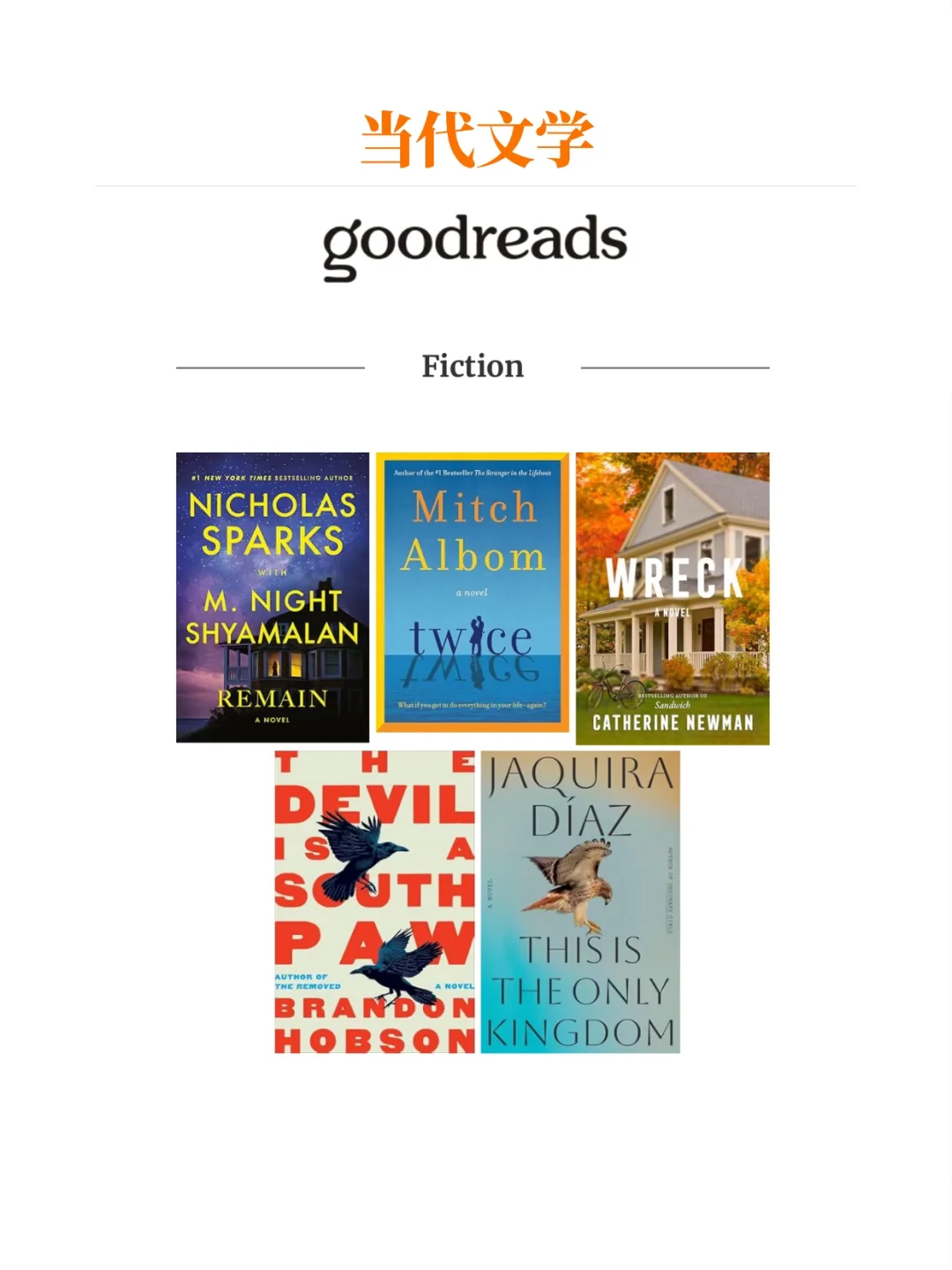 十月英文新书｜Goodreads 推荐