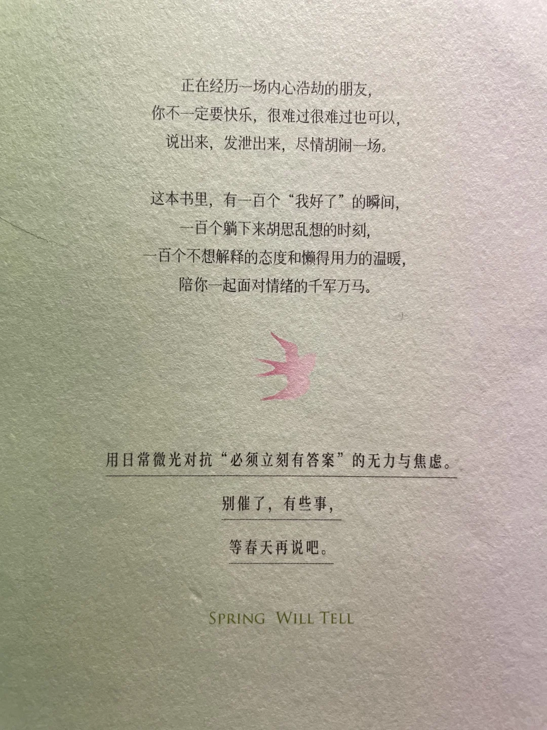 别催了，有些事，等春天再说吧🍃🍃