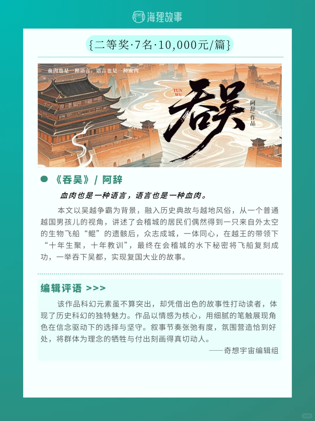 🏆第5季海狸故事短篇小说比赛获奖公布！