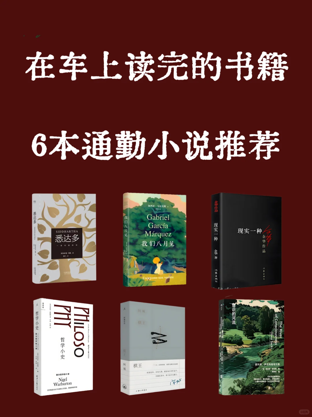 在车上读完的书籍：6本通勤小说推荐。