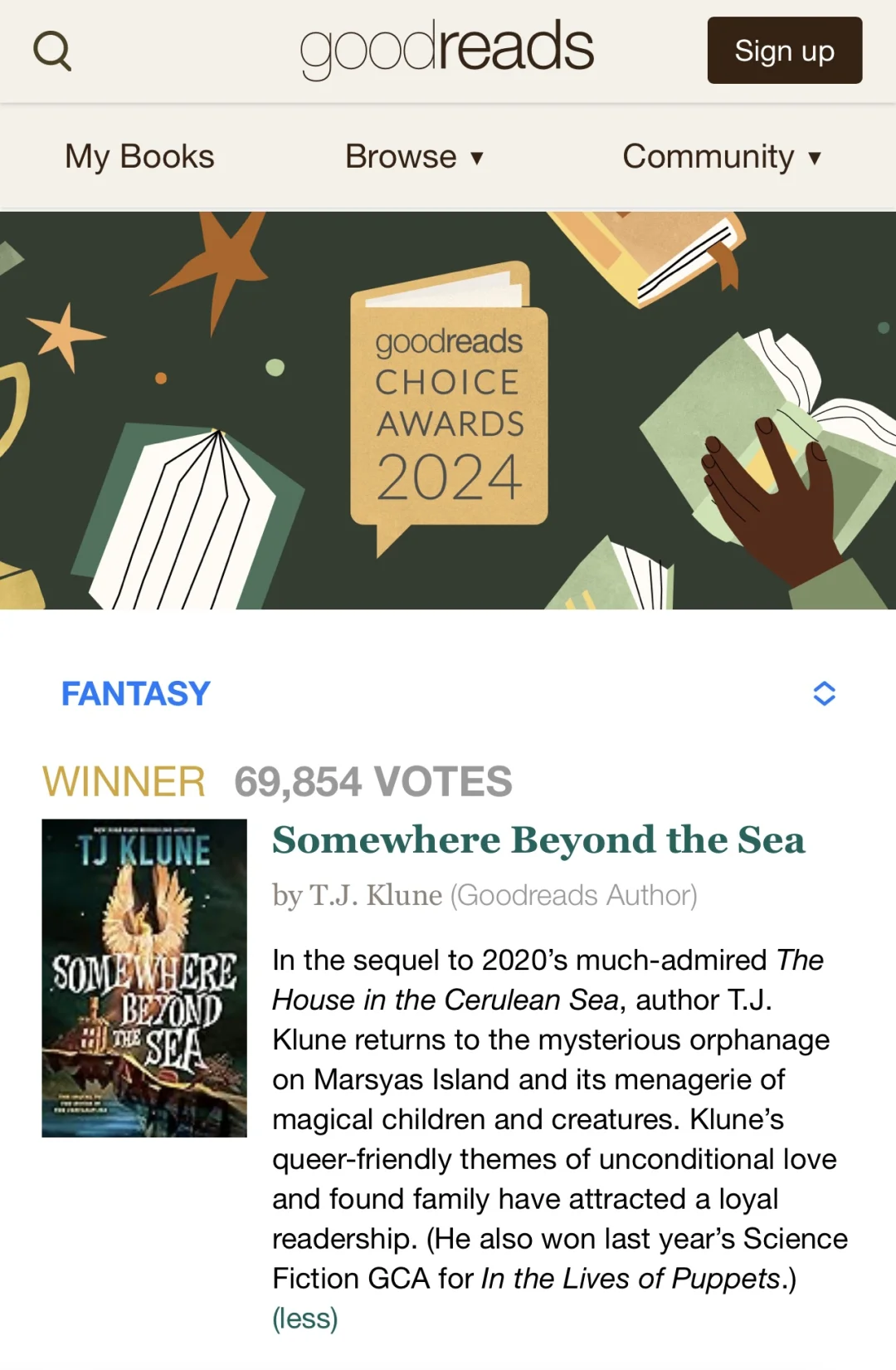📚2024 Goodreads年度最佳图书获奖书单出炉