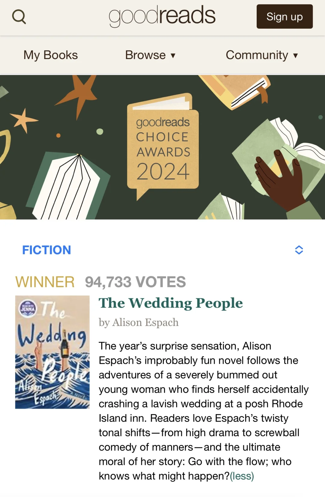 📚2024 Goodreads年度最佳图书获奖书单出炉