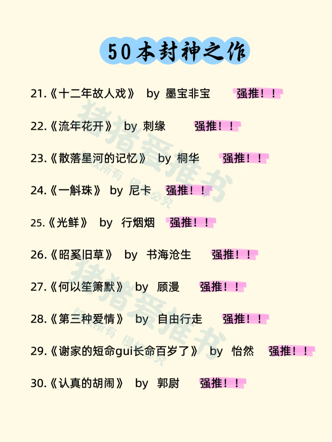50本封神之作！！！古文现代文应有尽有！