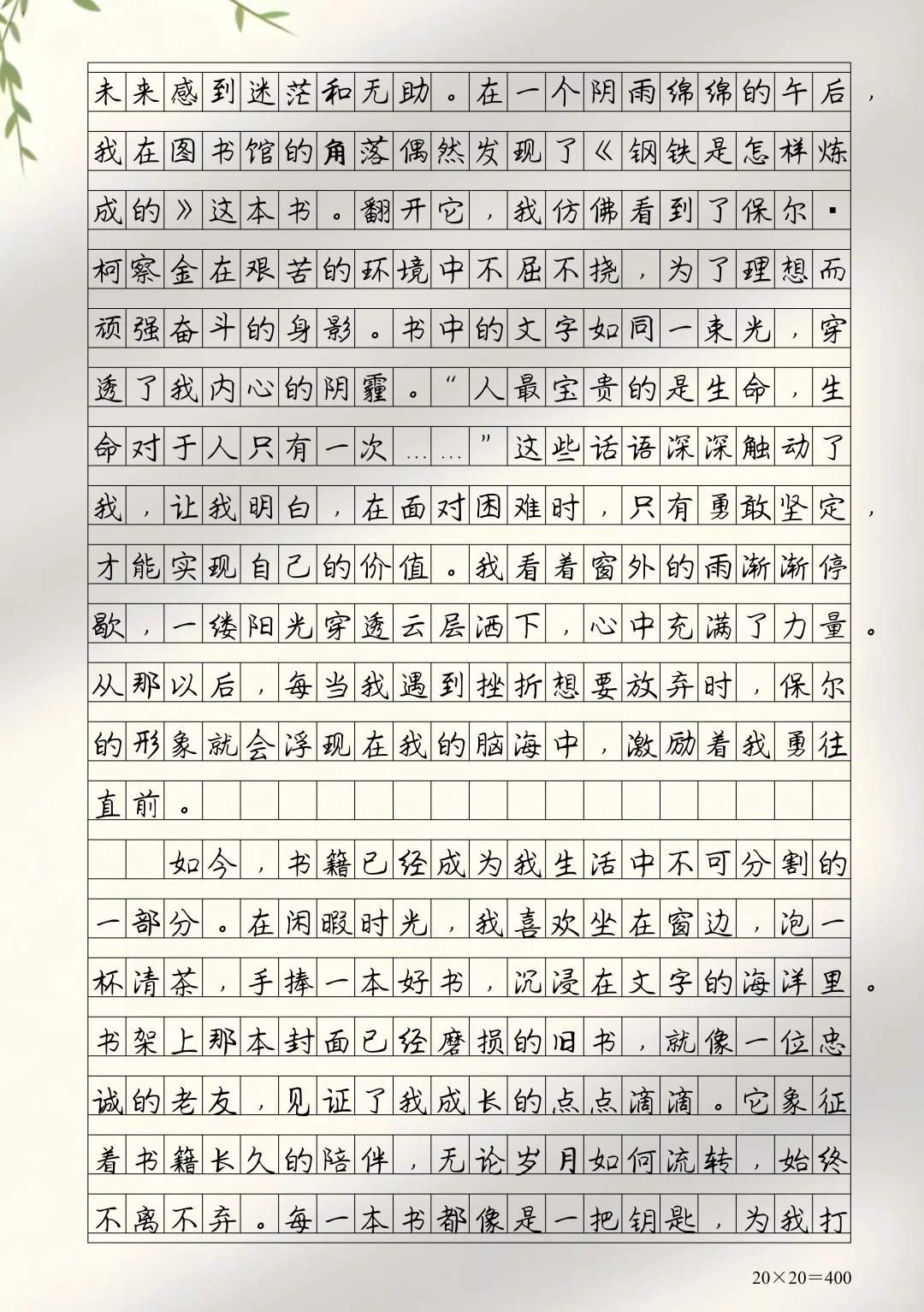 满分优秀作文《书籍伴我成长》