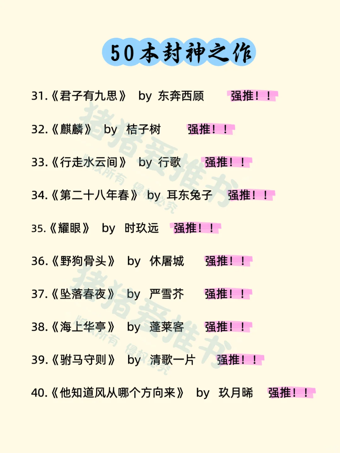 50本封神之作！！！古文现代文应有尽有！