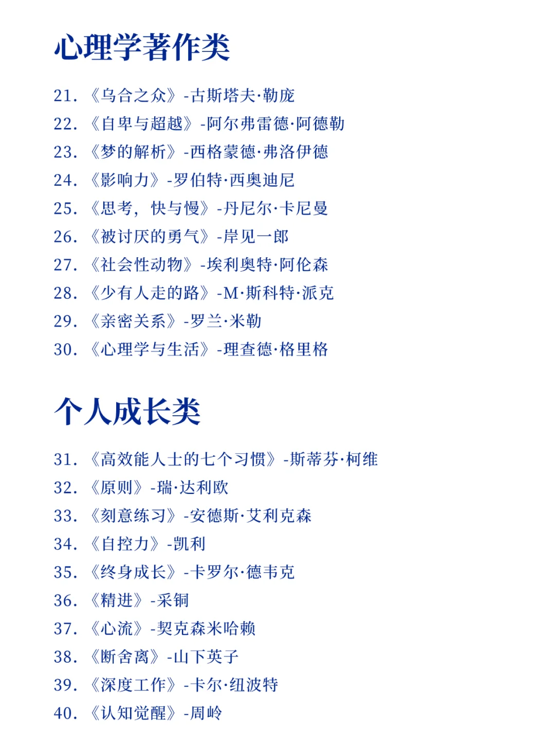 🔥人民日报推荐的100本书，高质量书单‼