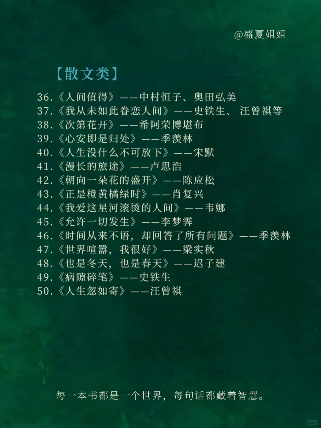 人民日报推荐：100本高质量书单！