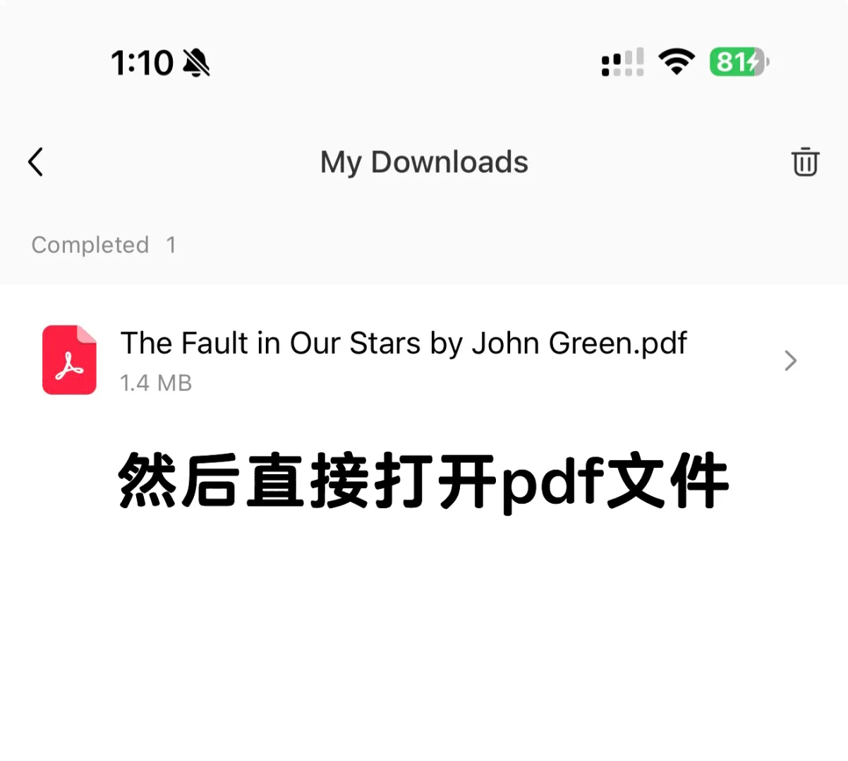 PDF电子书一键导入苹果自带读书App