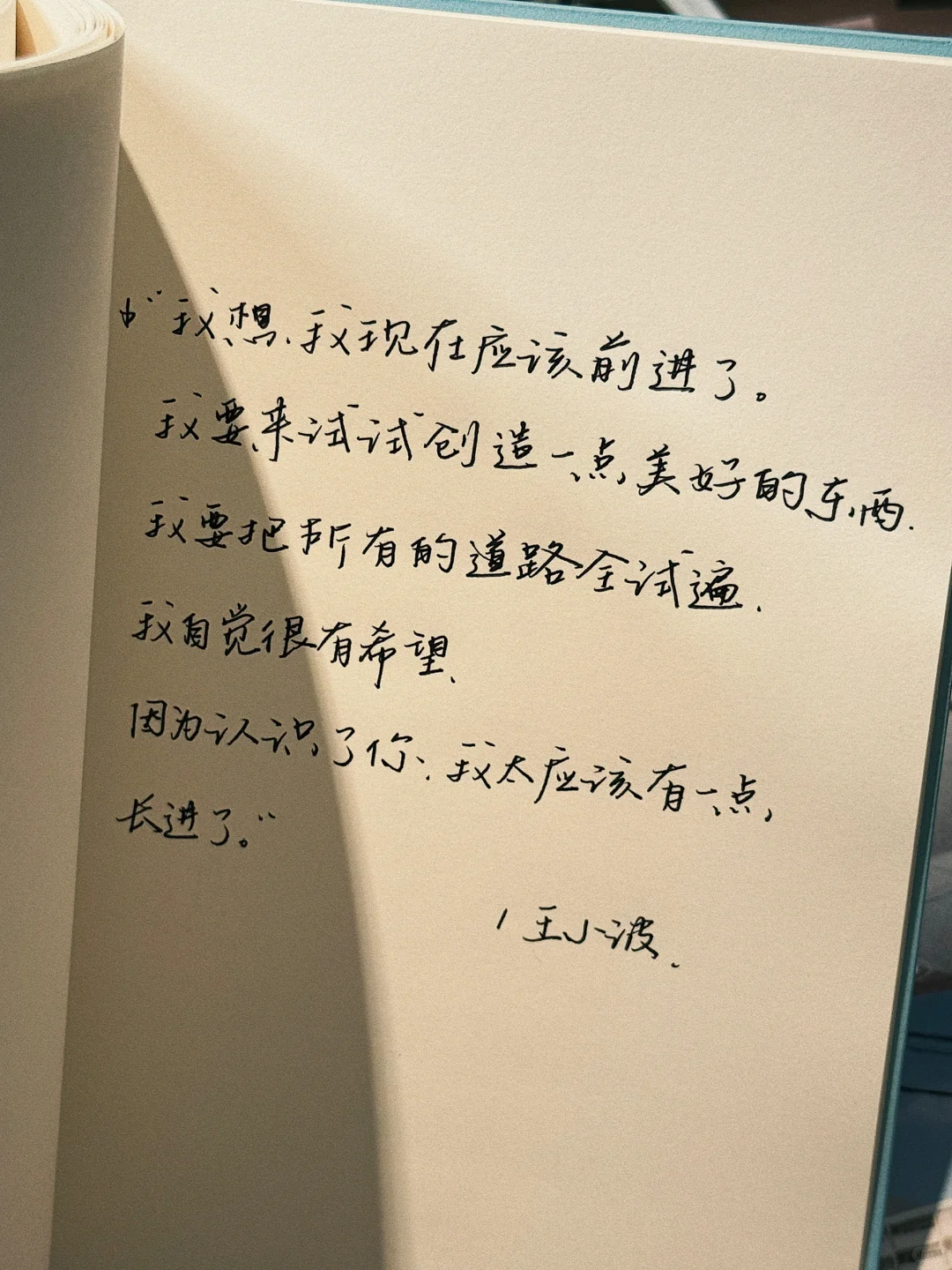 “我要的是冷静面孔下燃烧的炽热灵魂。”
