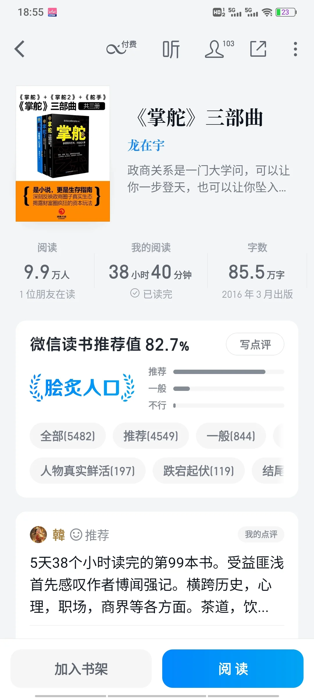 目前为止！我读完的top10的小说