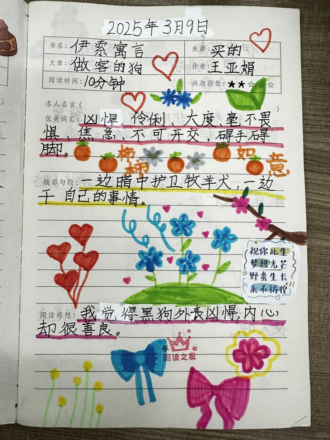 寓言故事读书笔记📚