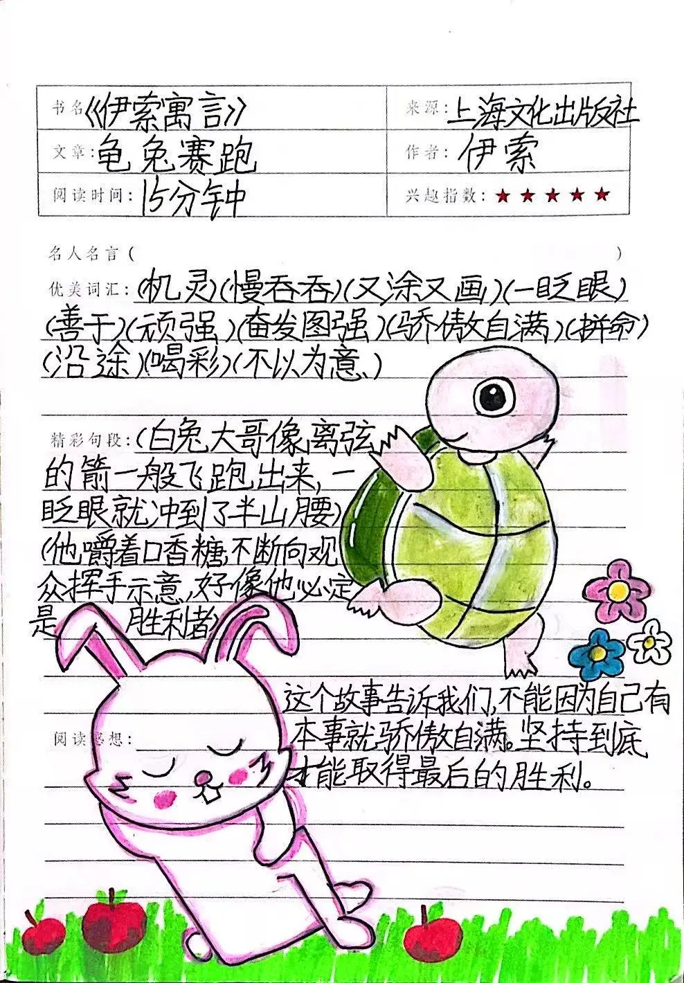 寓言故事读书笔记📚