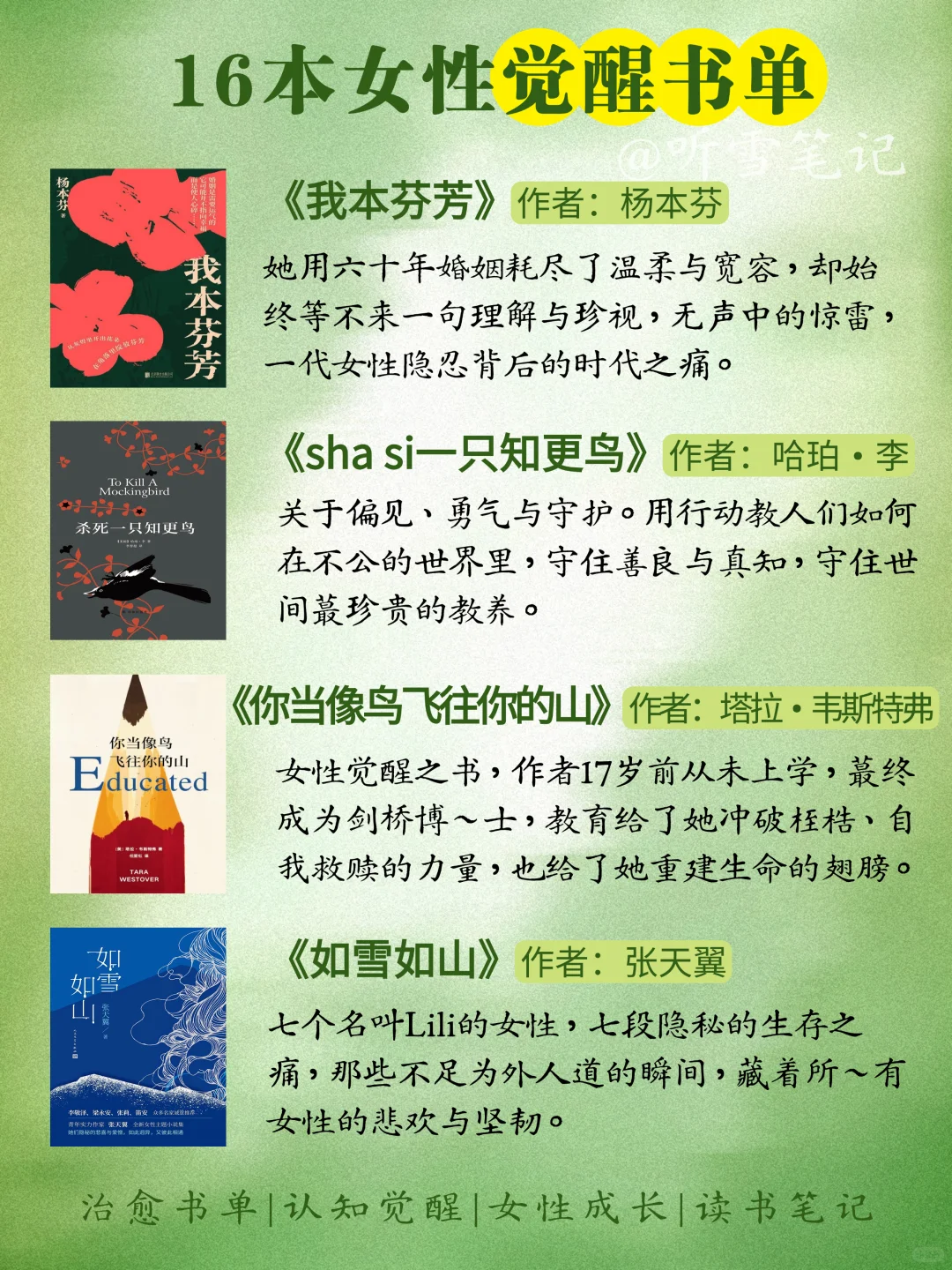 2025高分女性成长觉醒书单📚逆袭必读‼️