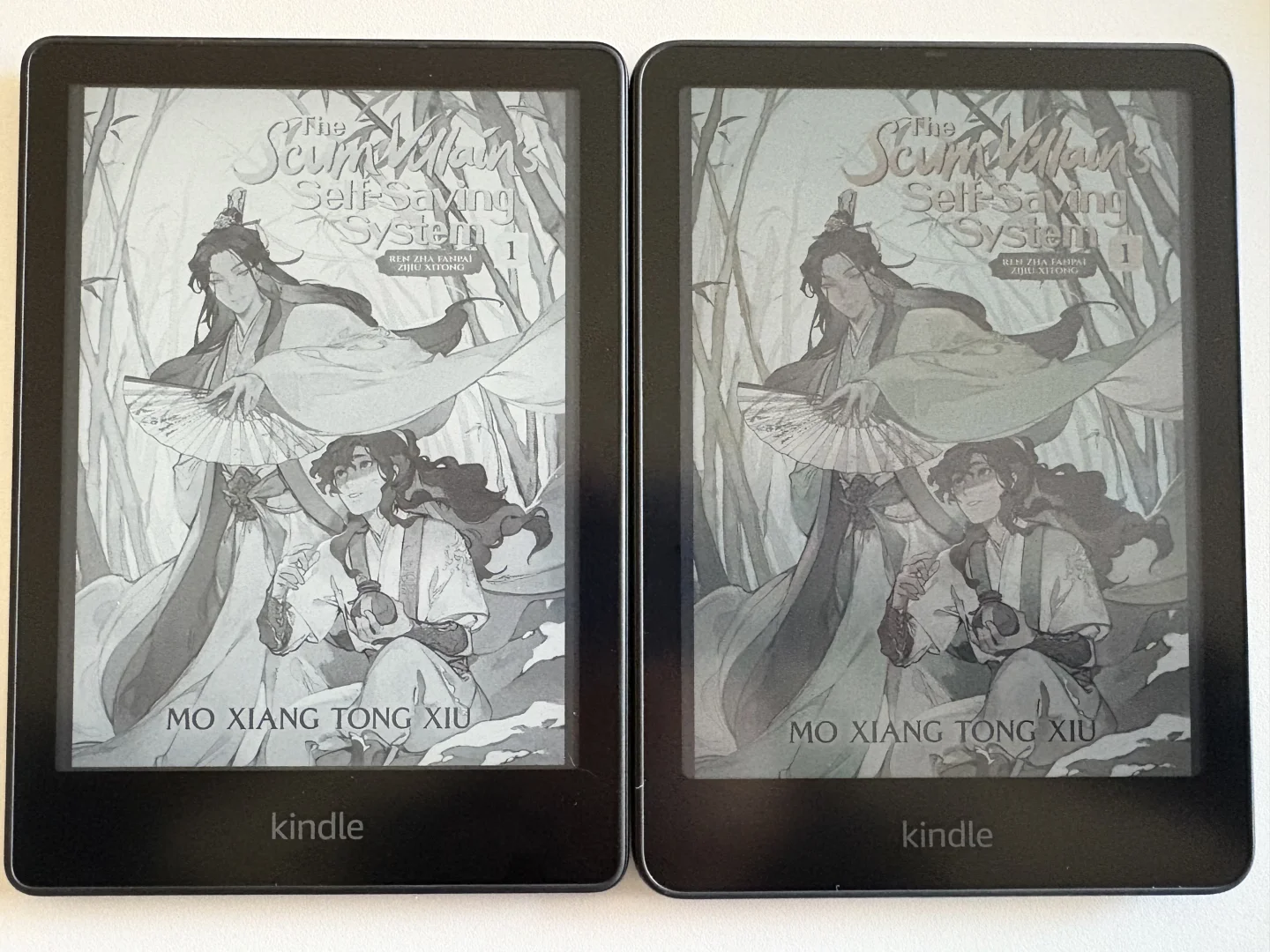 Kindle彩色与pw对比