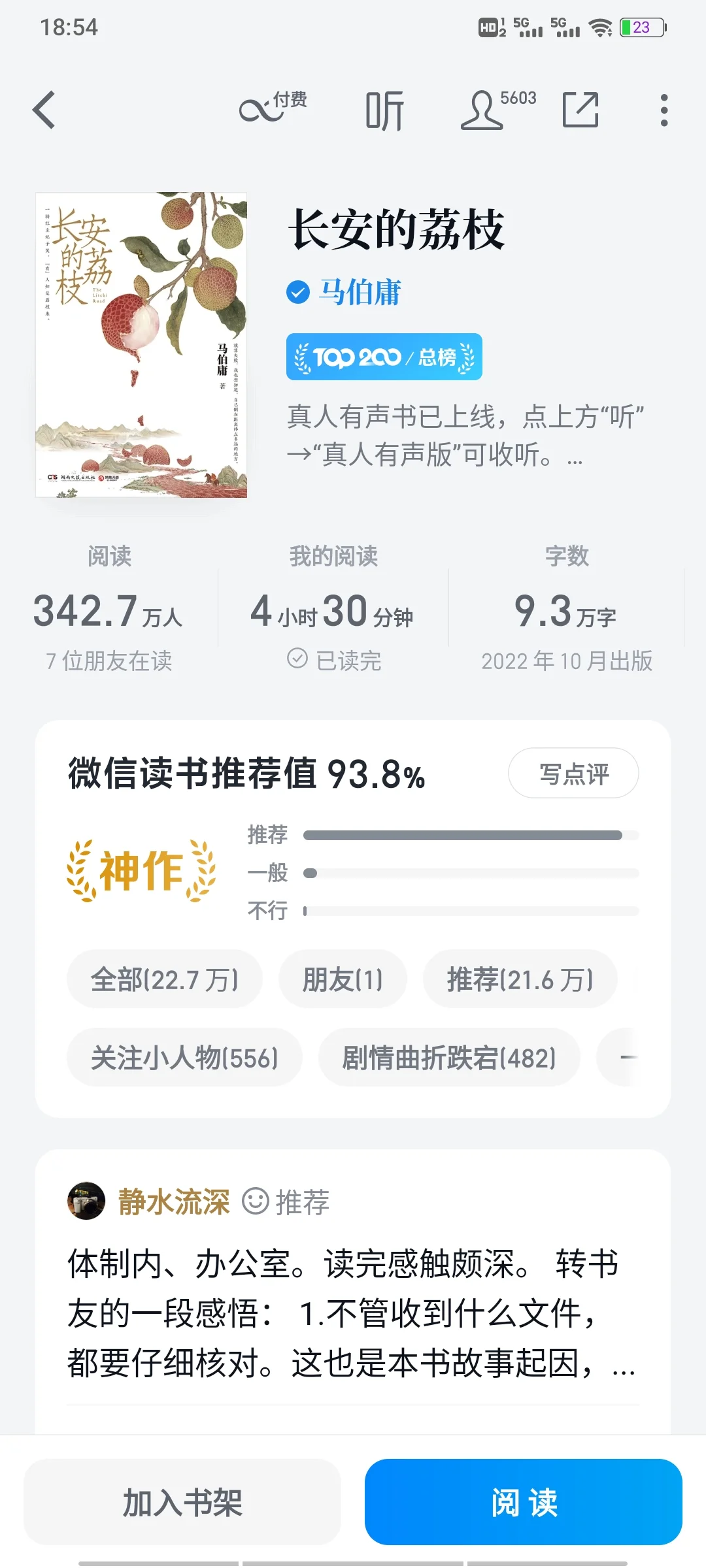 目前为止！我读完的top10的小说