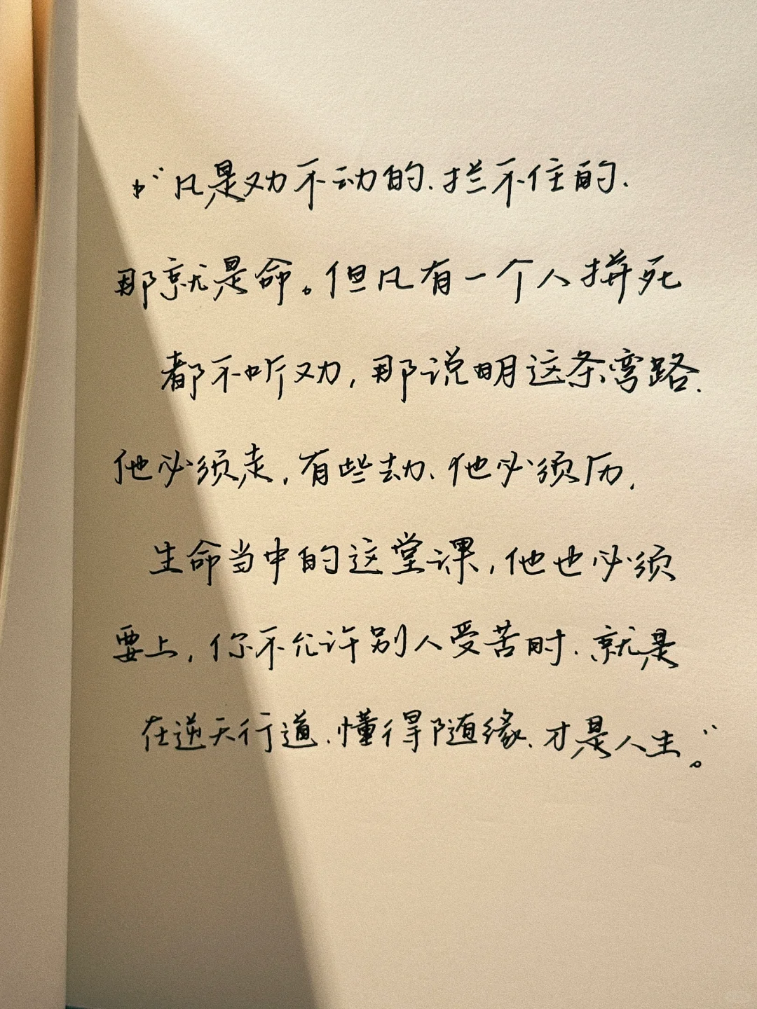 “我要的是冷静面孔下燃烧的炽热灵魂。”