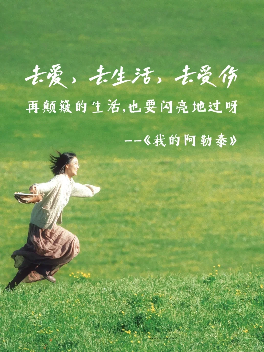 人生是旷野，“去爱，去生活，去受伤”