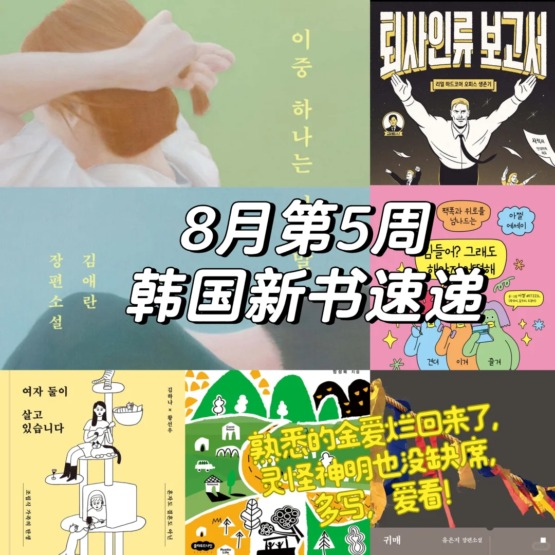 🇰🇷新书速递｜有金爱烂的一周，可太快乐了！