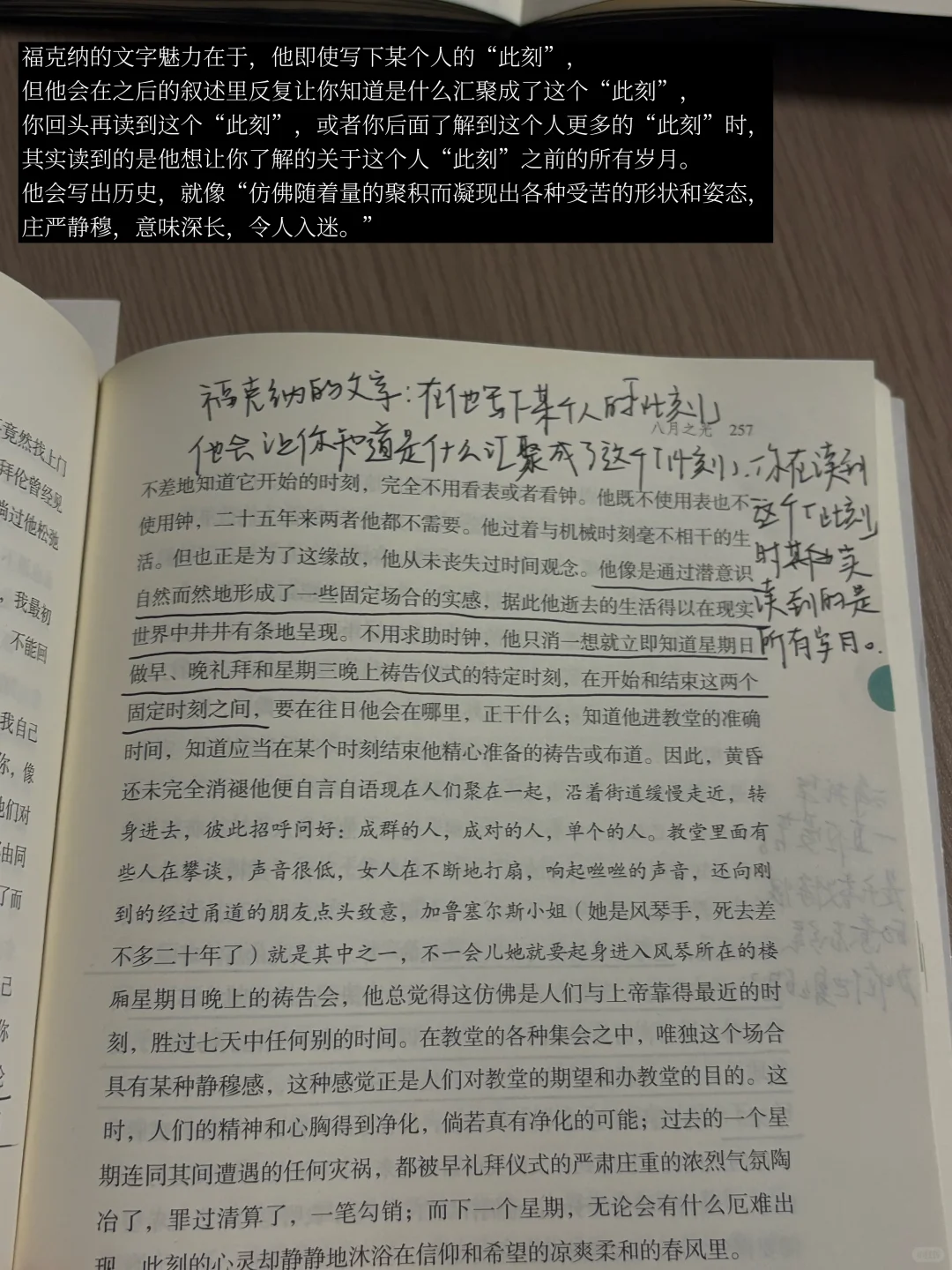 一旦阅读福克纳就会进入疯狂的心流模式