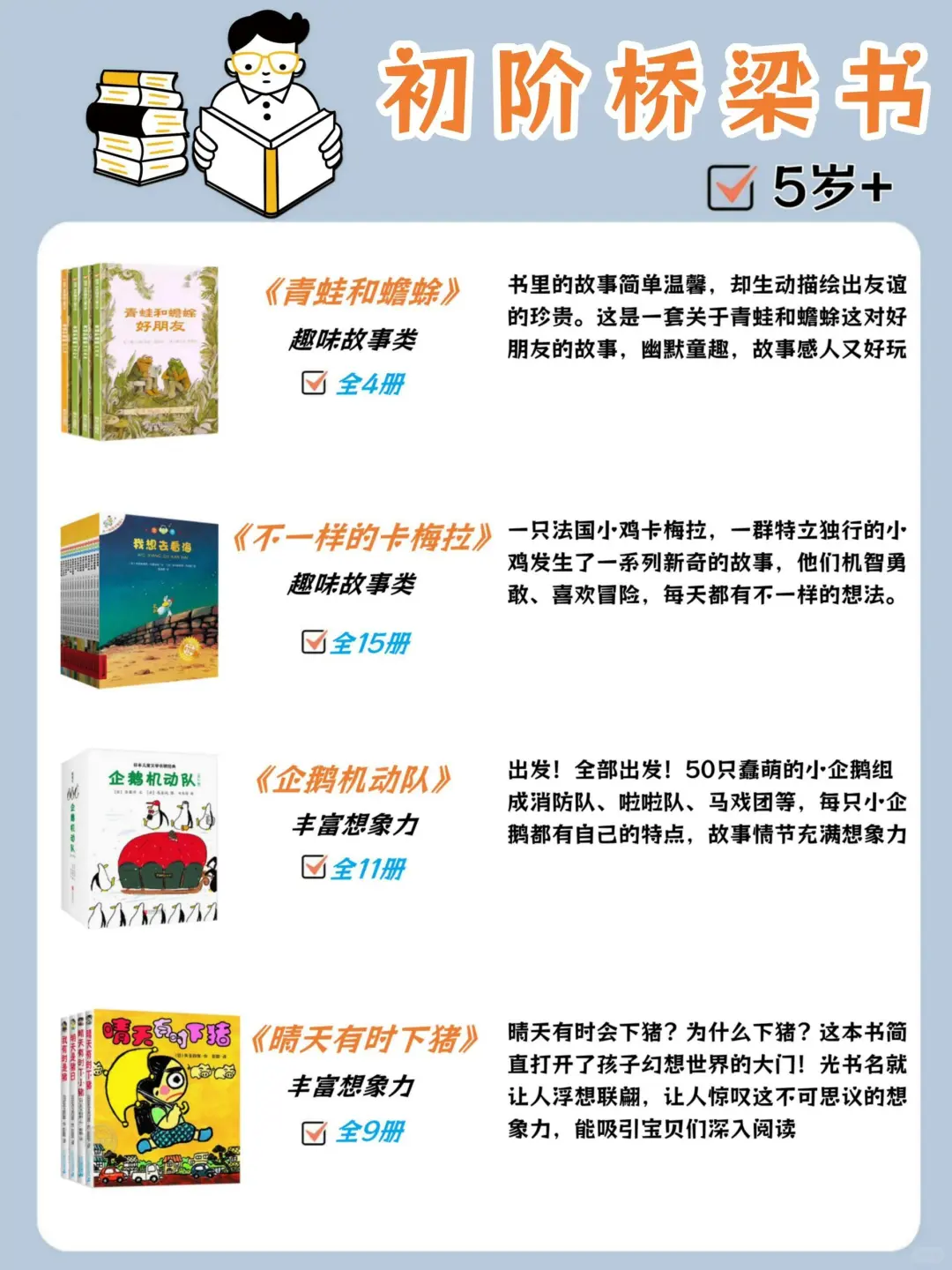 📚高分桥梁书🔥入门到高阶👉4-8岁闭眼入