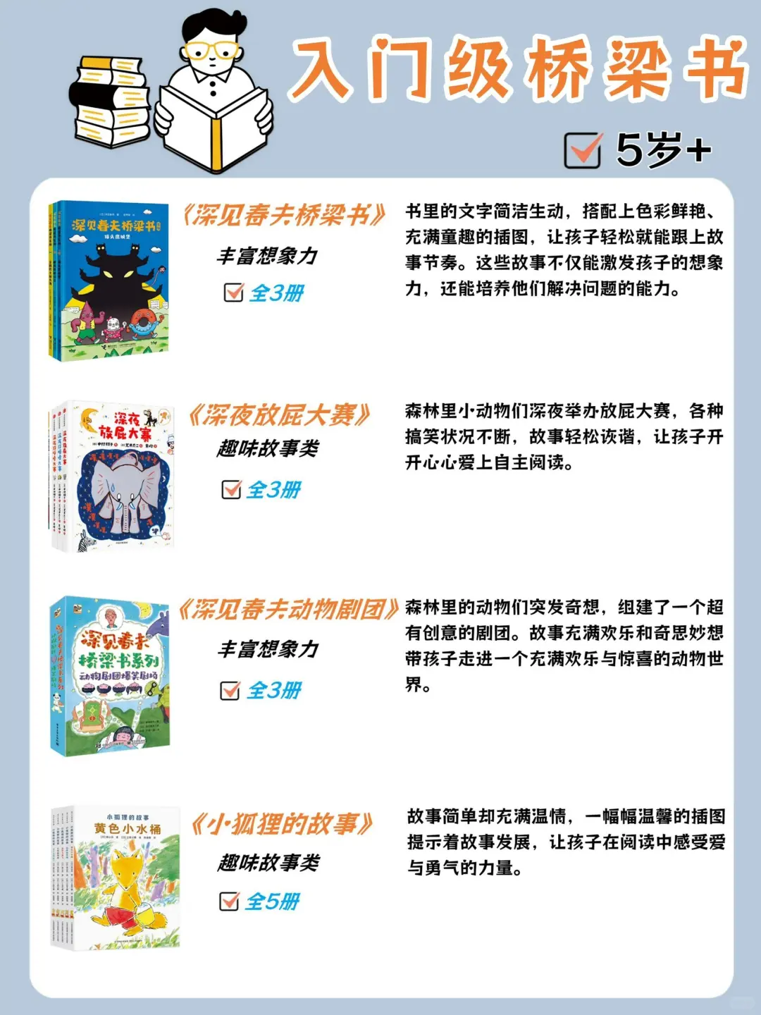 📚高分桥梁书🔥入门到高阶👉4-8岁闭眼入