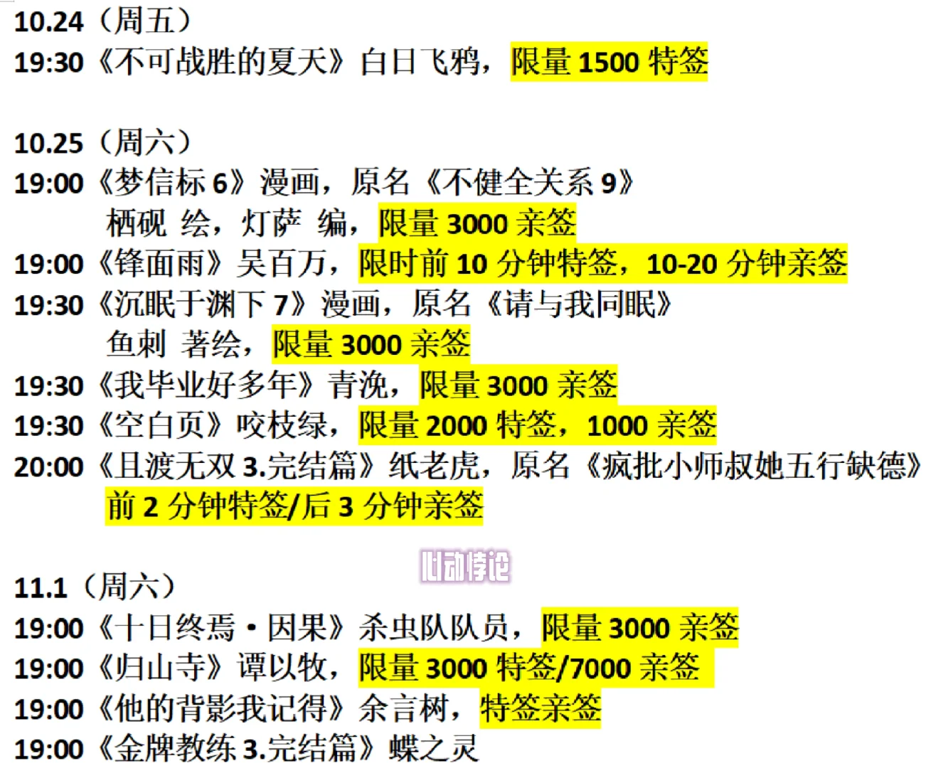 10月第3周新书预售汇总