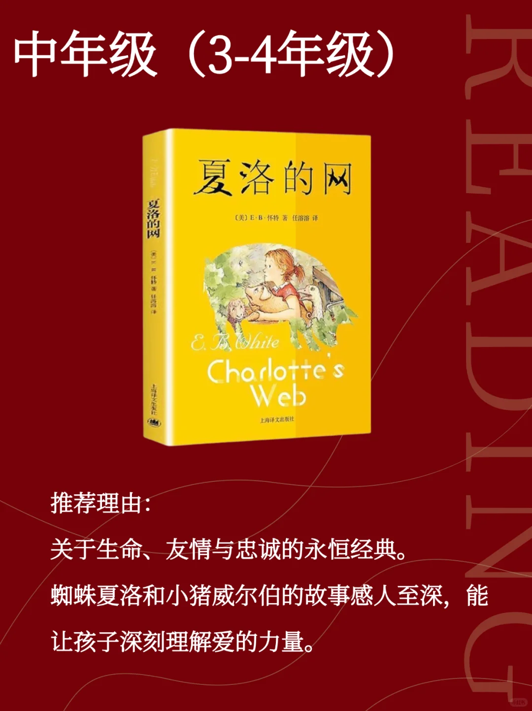 中年级/高年级小学生阅读推荐书单