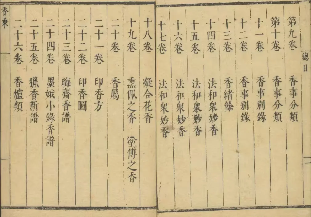 《香乘》｜免费分享四库本书籍