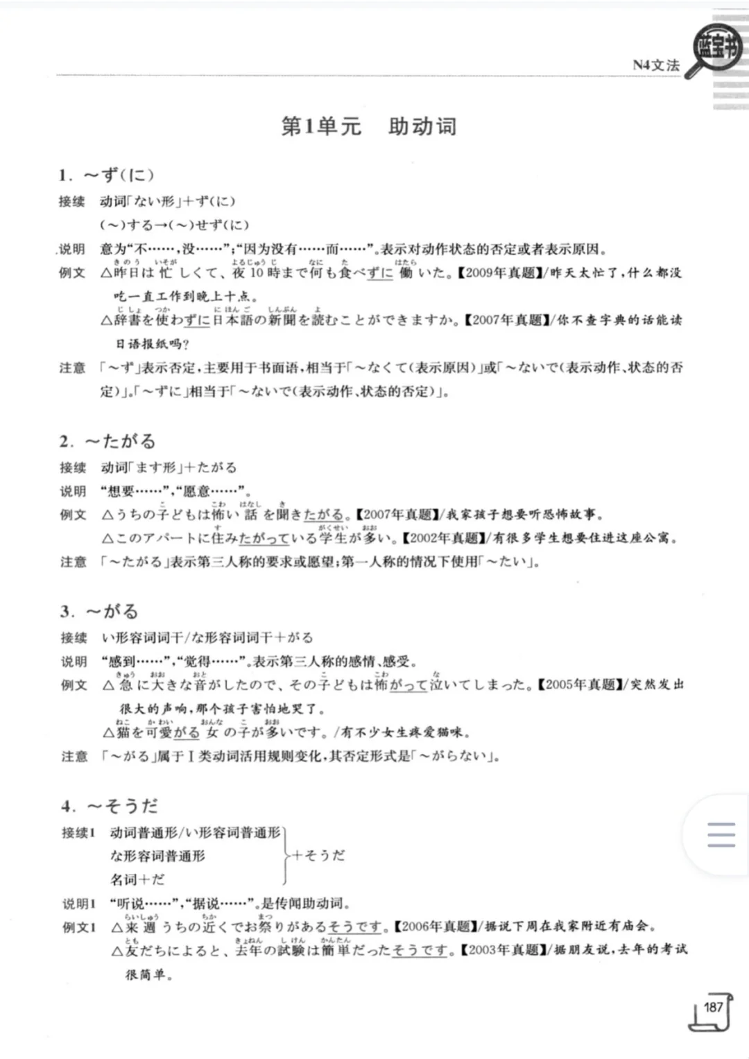 蓝宝书PDF n4 （第1单元