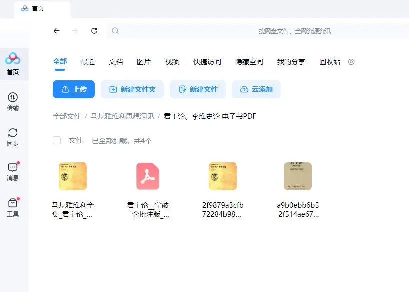 君主论、李维史论 PDF电子书已上传合集