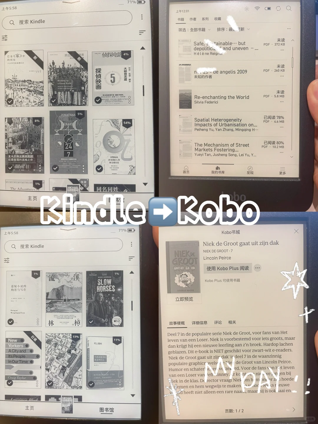 十年Kindle用户，转战Kobo了