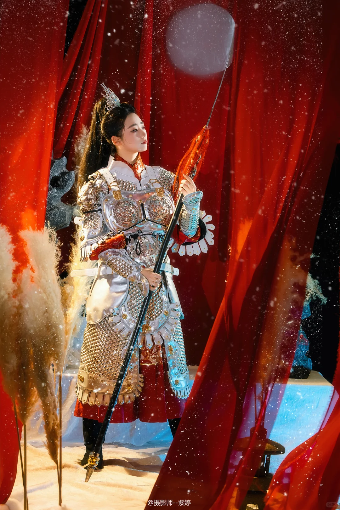 西安汉服约拍｜哇哇哇，好帅！玉面女将军！