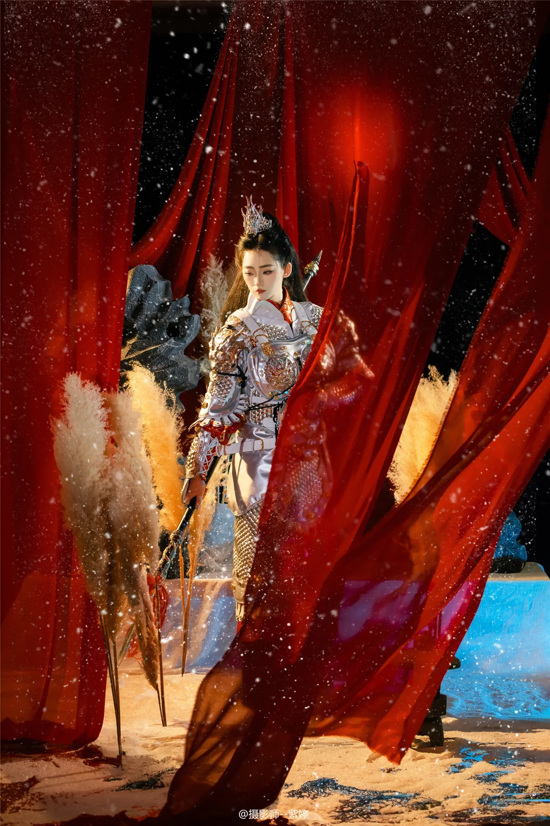 西安汉服约拍｜哇哇哇，好帅！玉面女将军！